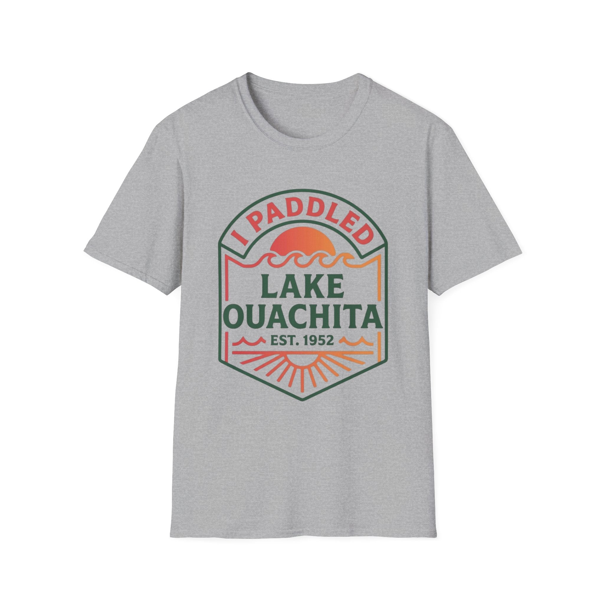 "I Paddled Lake Ouachita" Unisex Softstyle T-Shirt