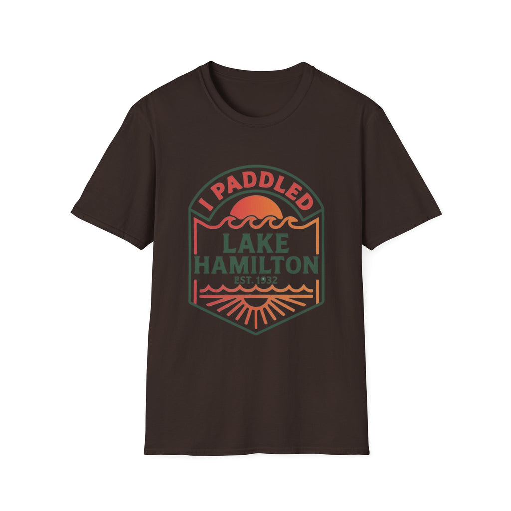 "I Paddled Lake Hamilton" Unisex Softstyle T-Shirt