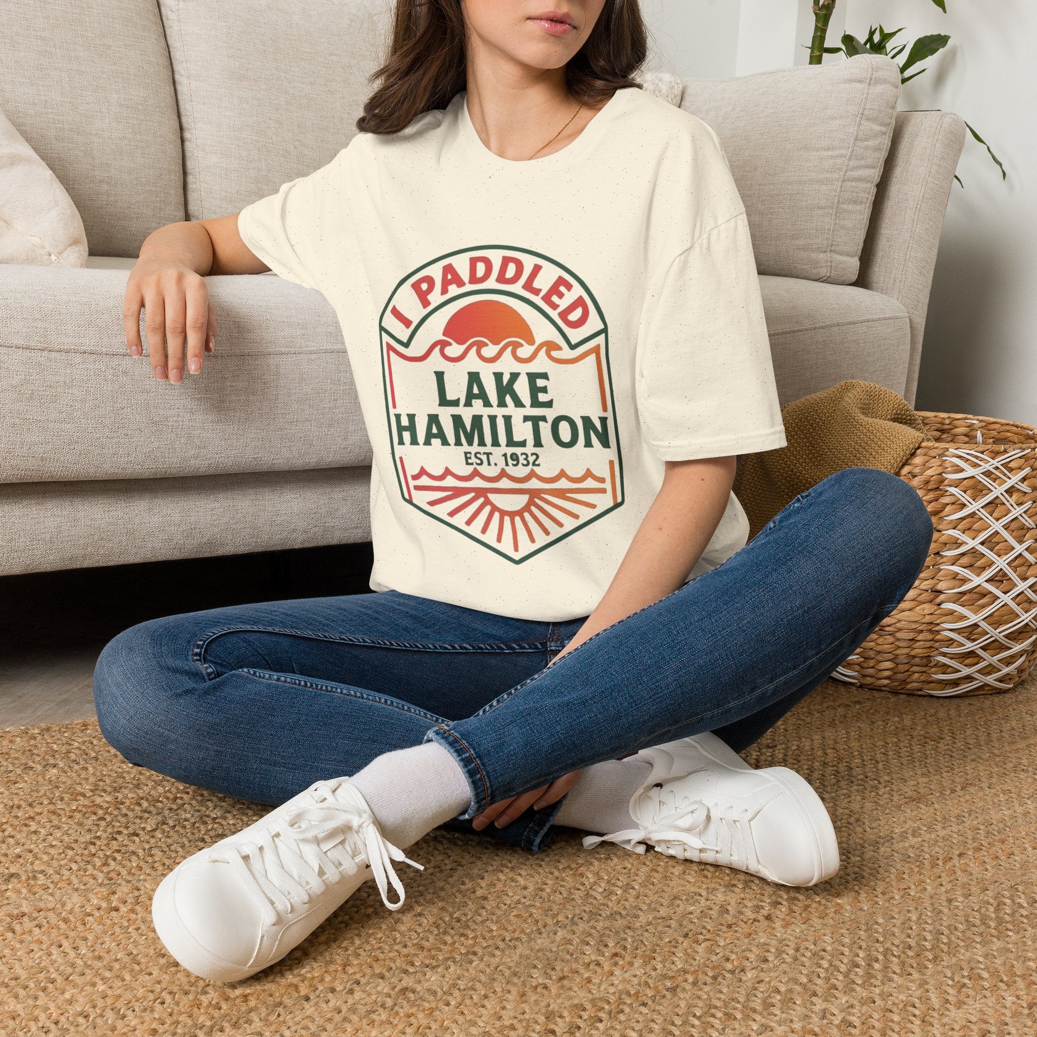 "I Paddled Lake Hamilton" Unisex Softstyle T-Shirt