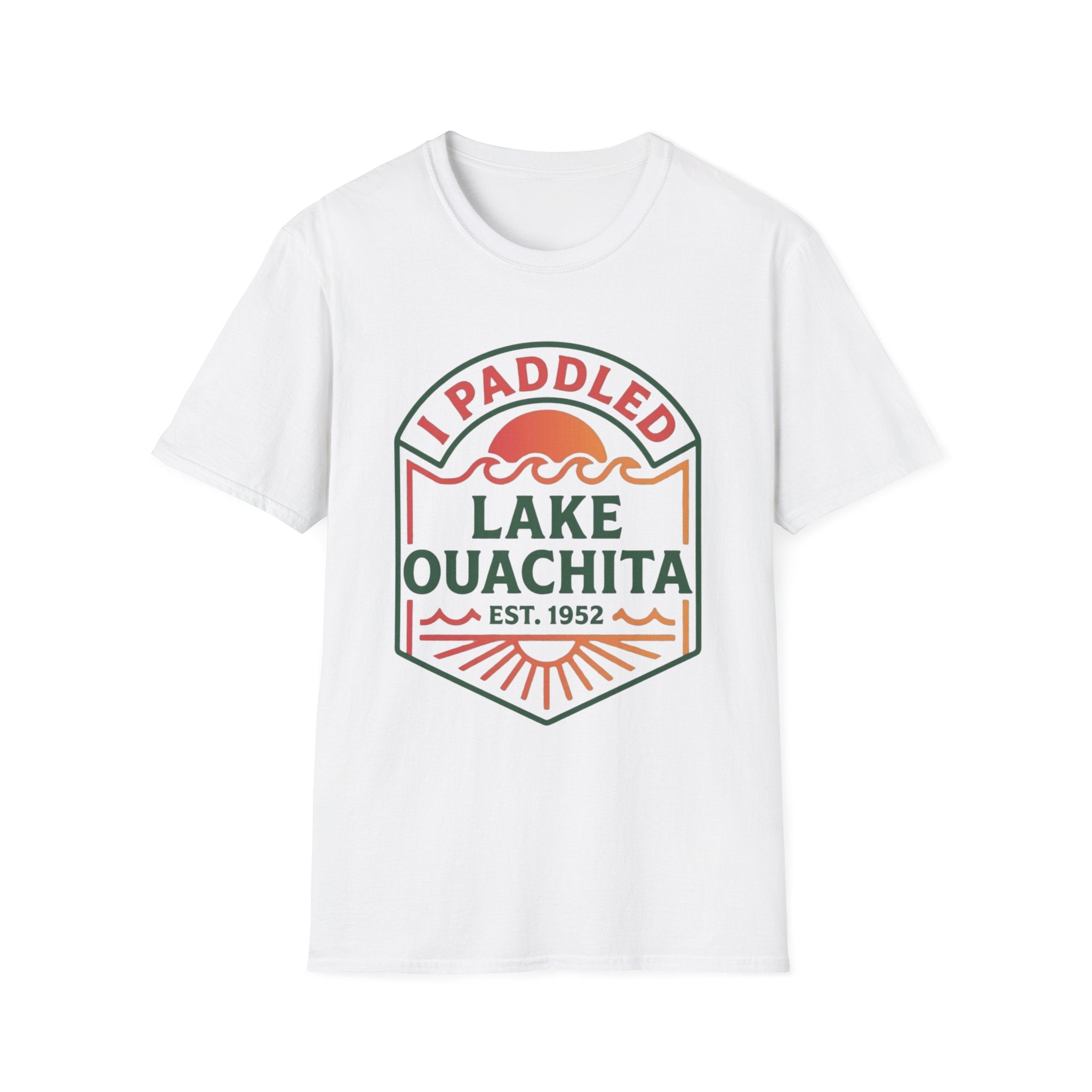 "I Paddled Lake Ouachita" Unisex Softstyle T-Shirt