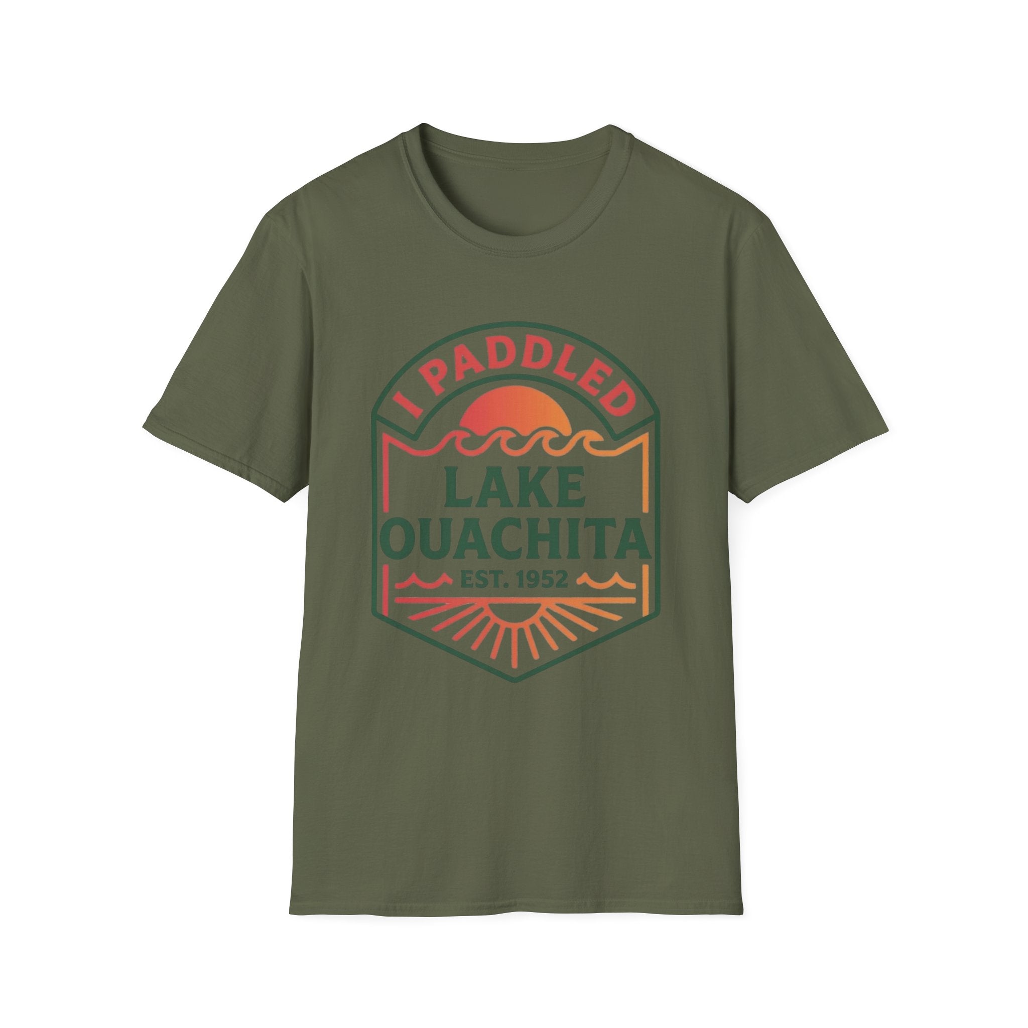 "I Paddled Lake Ouachita" Unisex Softstyle T-Shirt