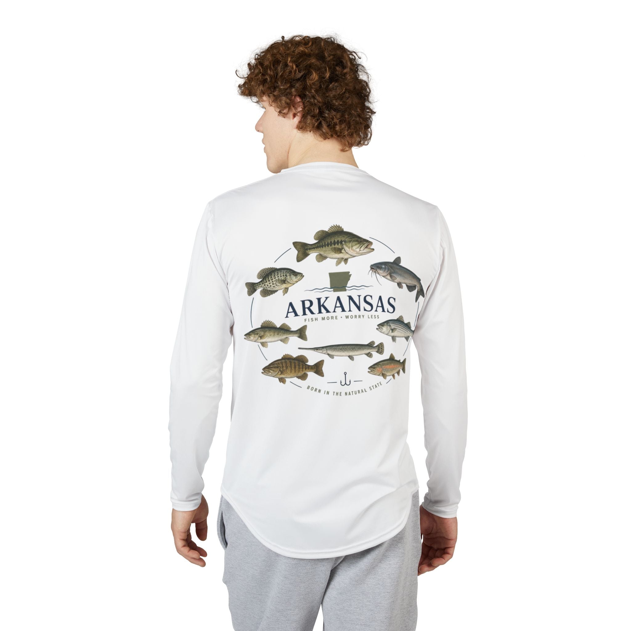 Men's Arkansas Fishing UV Protection Long Sleeve Shirt